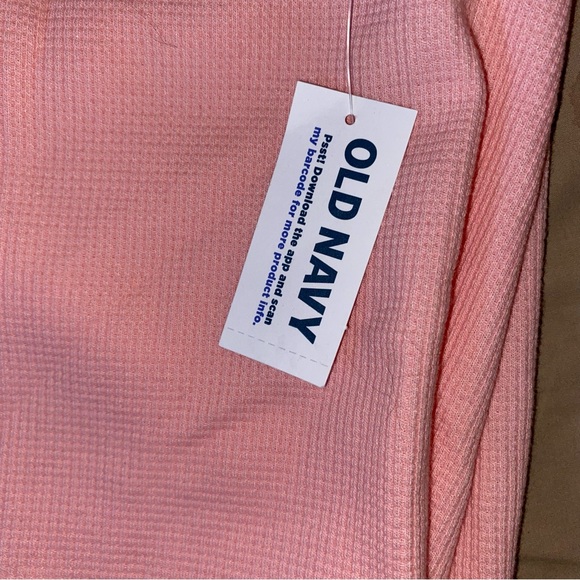 Old Navy Pink Thermal Long John Pajama Pants NWT SZ Large - Picture 4 of 4